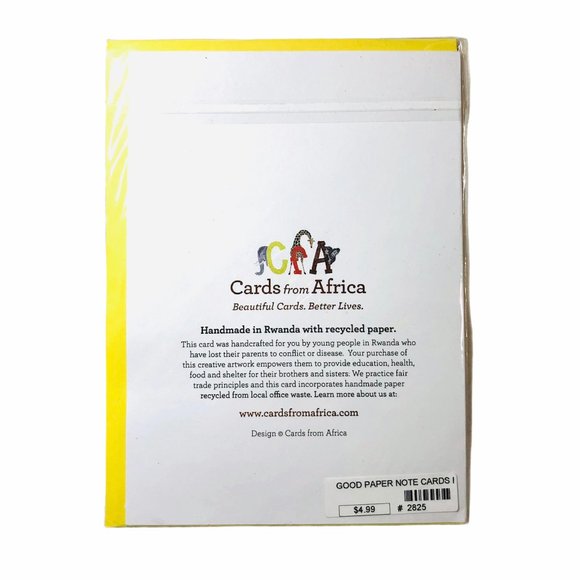 Handmade Recycled Paper 3D Hippo Greeting Card - Picture 2 of 2